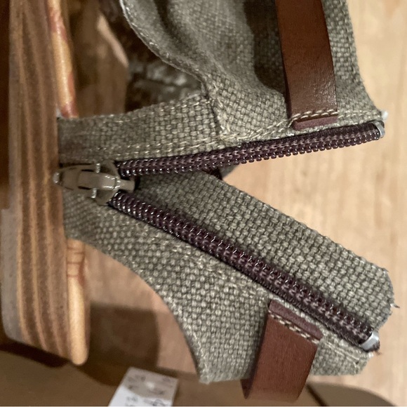 NWT Blowfish Malibu Balla Sandals side zip Neutral Olive Green Brown 7.5 - Picture 6 of 6